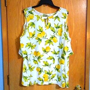Women's Lemon Print Blouse